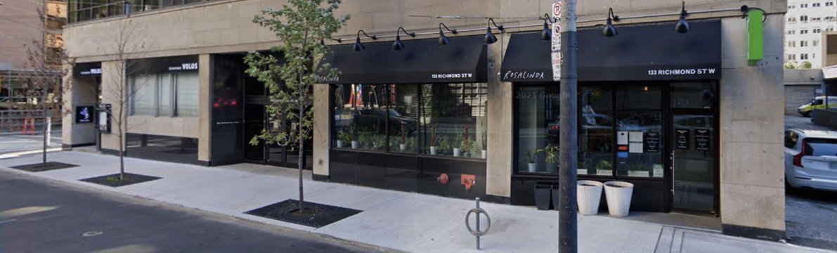 Storefronts at 133 Richmond Street West, Toronto